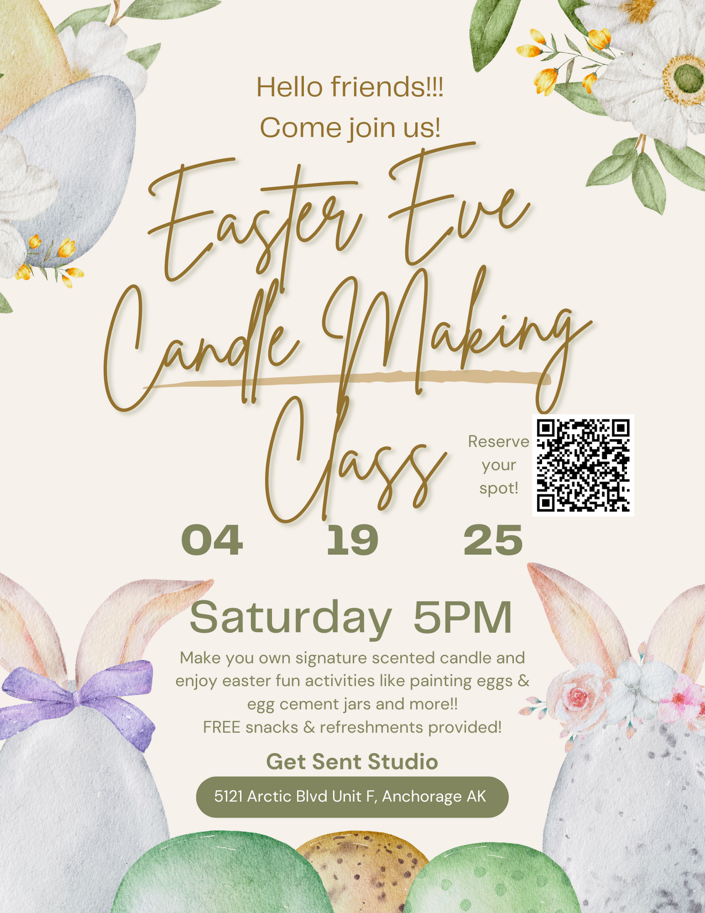Easter Eve Candle Making Class