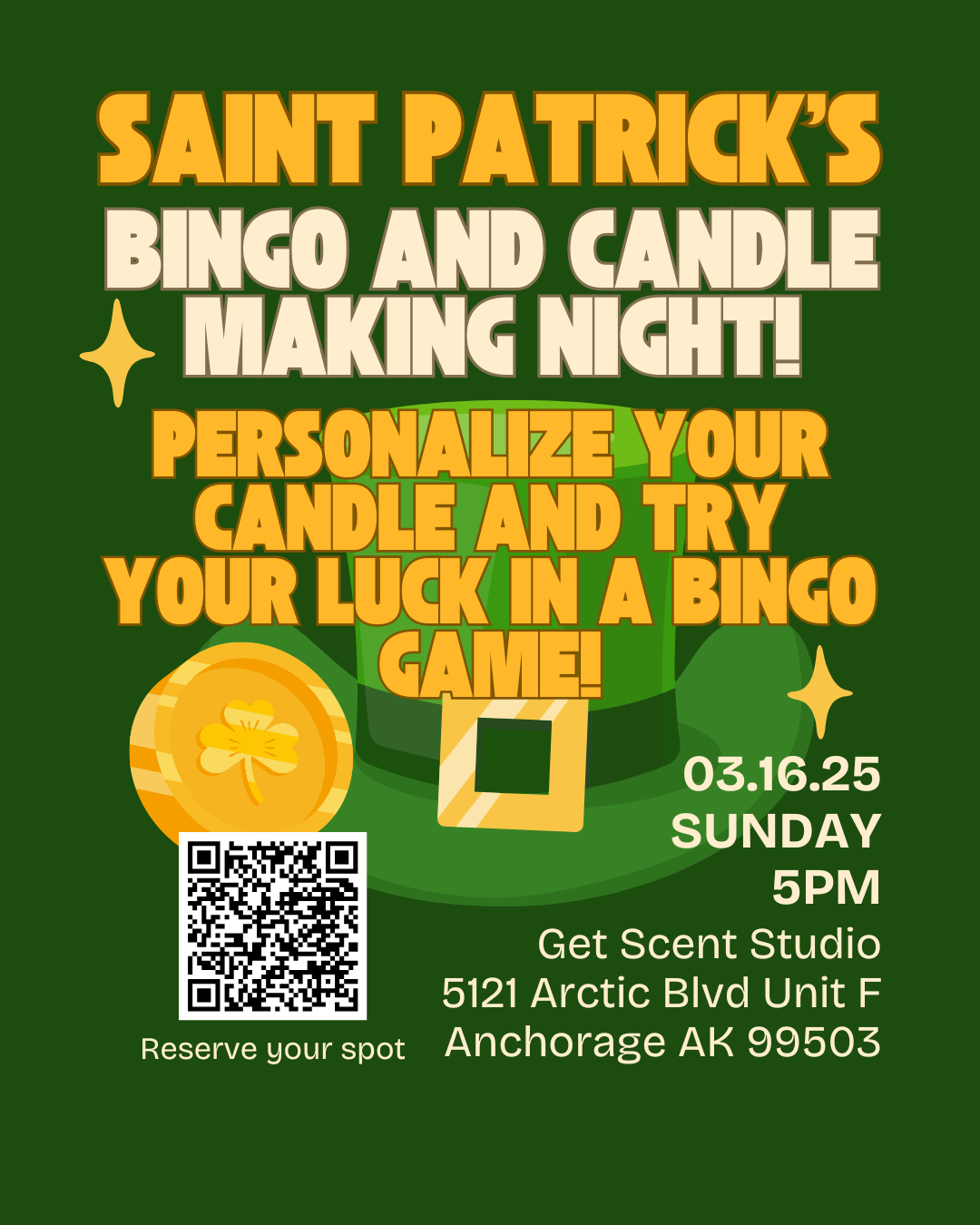 St Patrick's Bingo and Candle Making Night