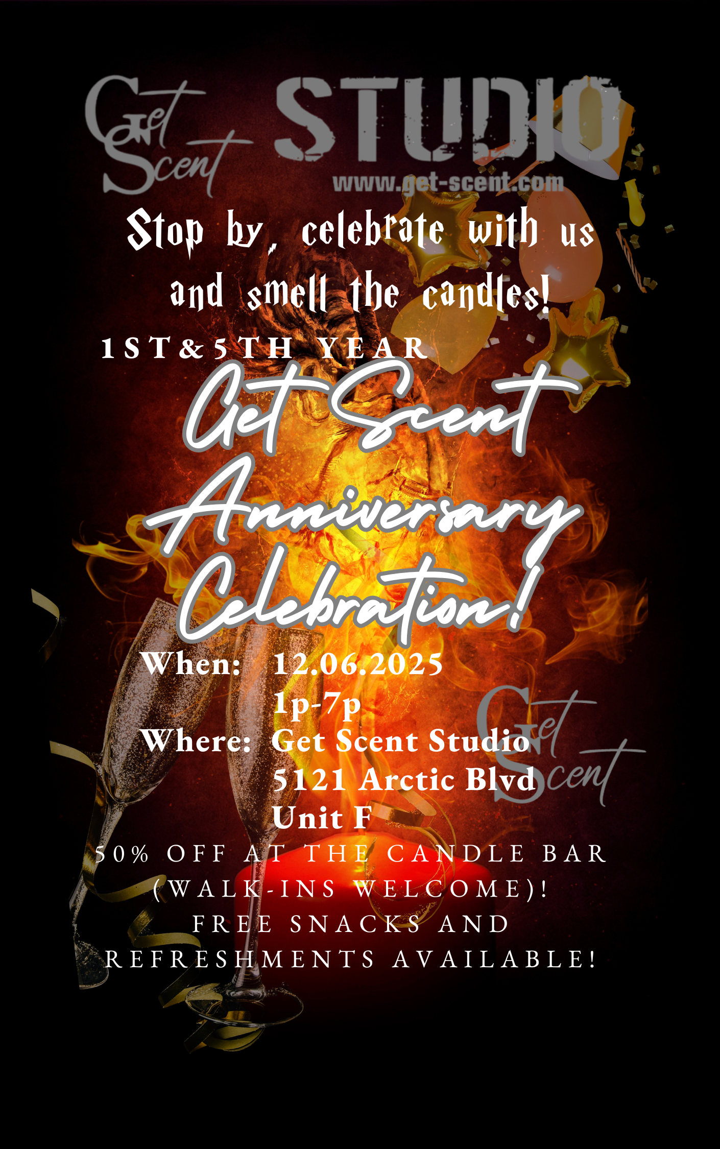 Get Scent Candle Bar Anniversary Special